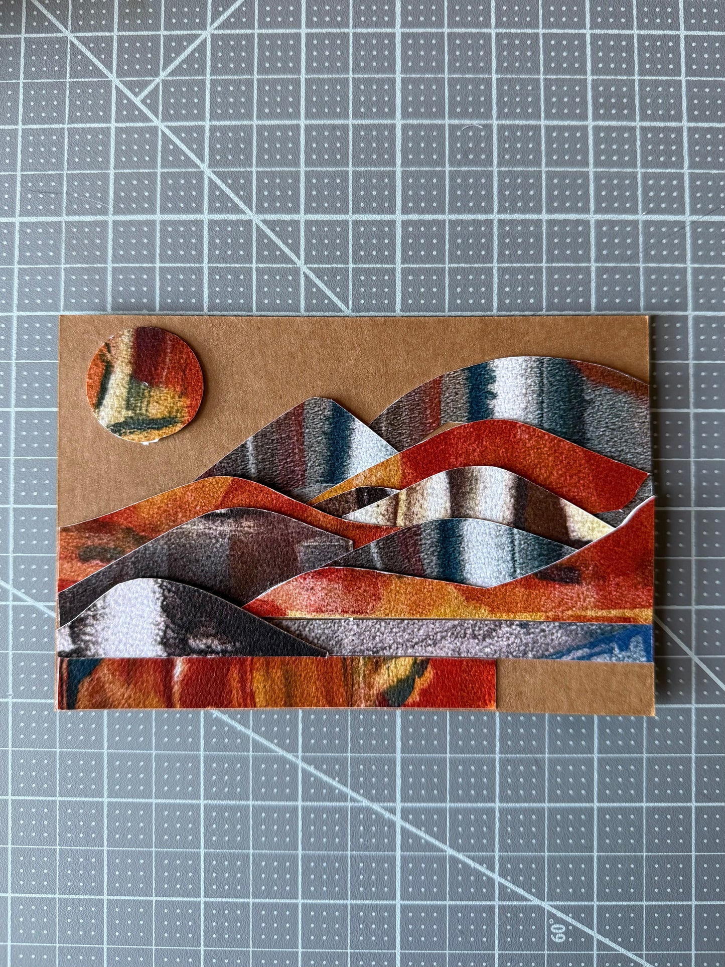 Collaged postcard