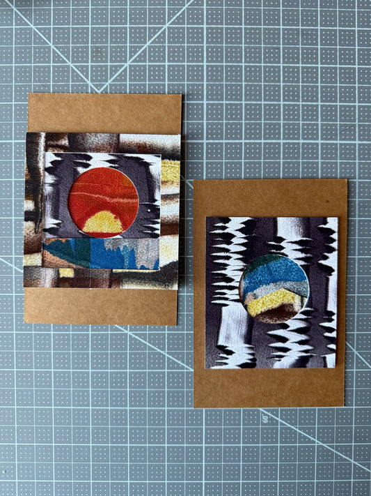 Collaged postcards (set of two)