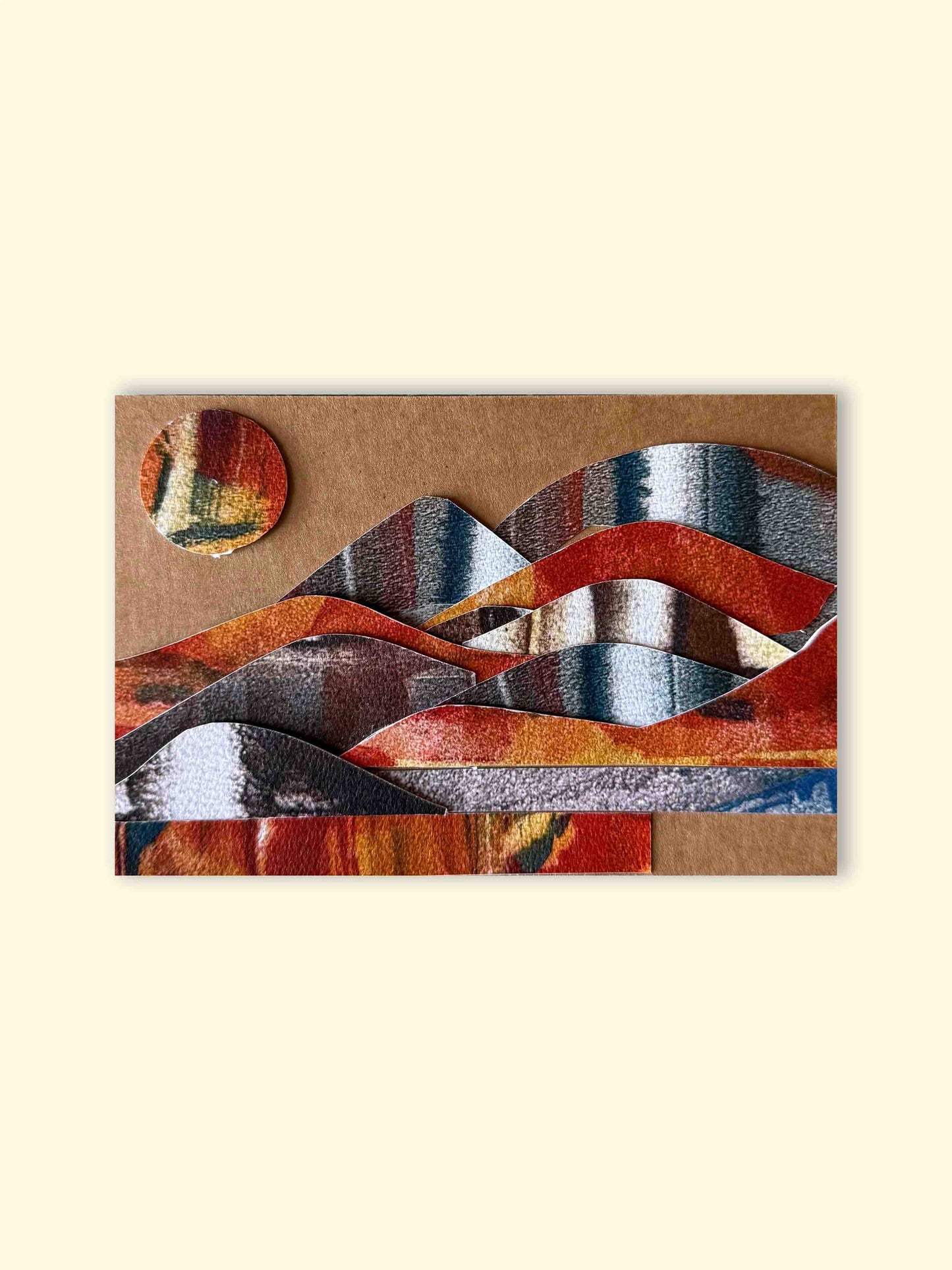 Collaged postcard