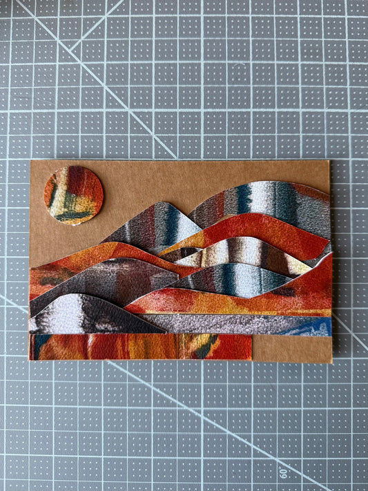 Collaged postcard