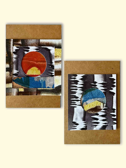 Collaged postcards (set of two)